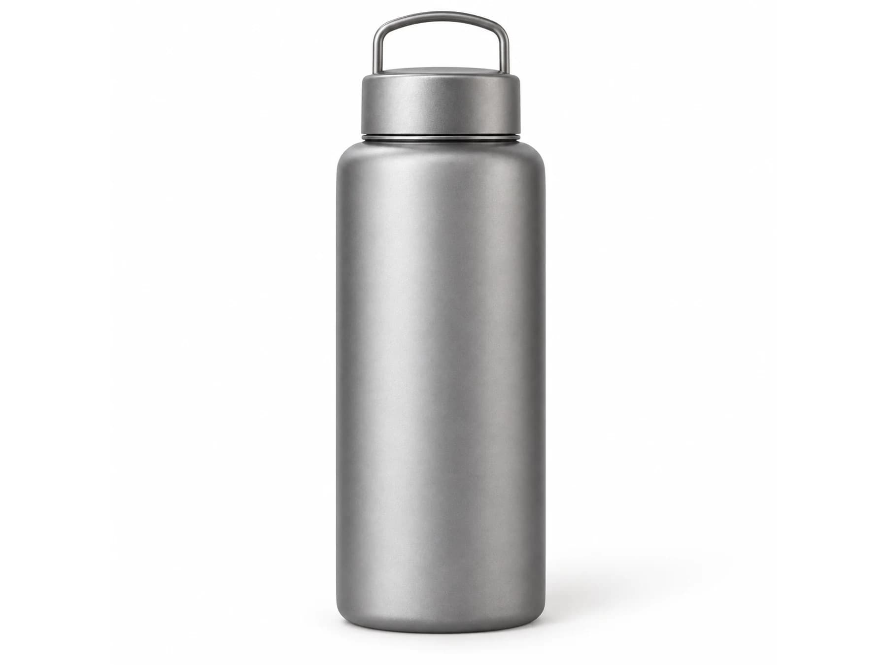 Titanium sporting bottle with a satin finish for OEM product development